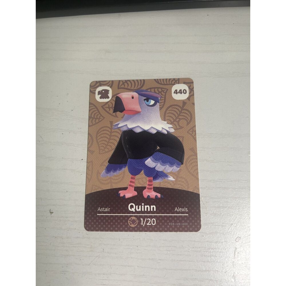 Quinn #440 Animal Crossing Series 5 Amiibo Cards Nintendo